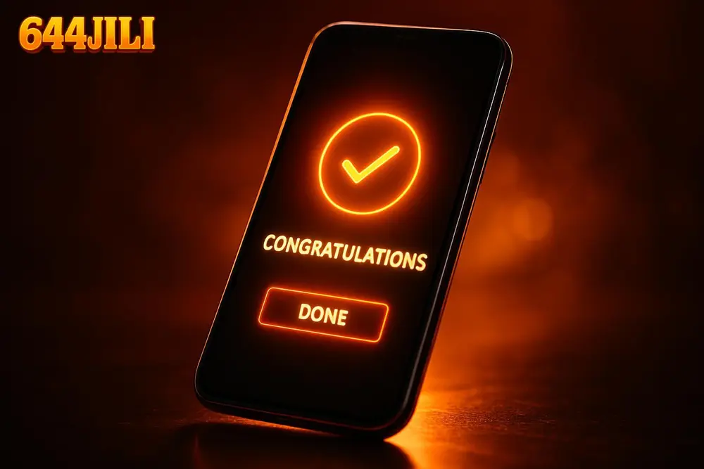 644JILI Nagad Withdrawal โ a smartphone showing a mobile payment confirmation with orange glowing accents 644JILI Nagad Withdrawal โ a smartphone showing a mobile payment confirmation with orange glowing accents