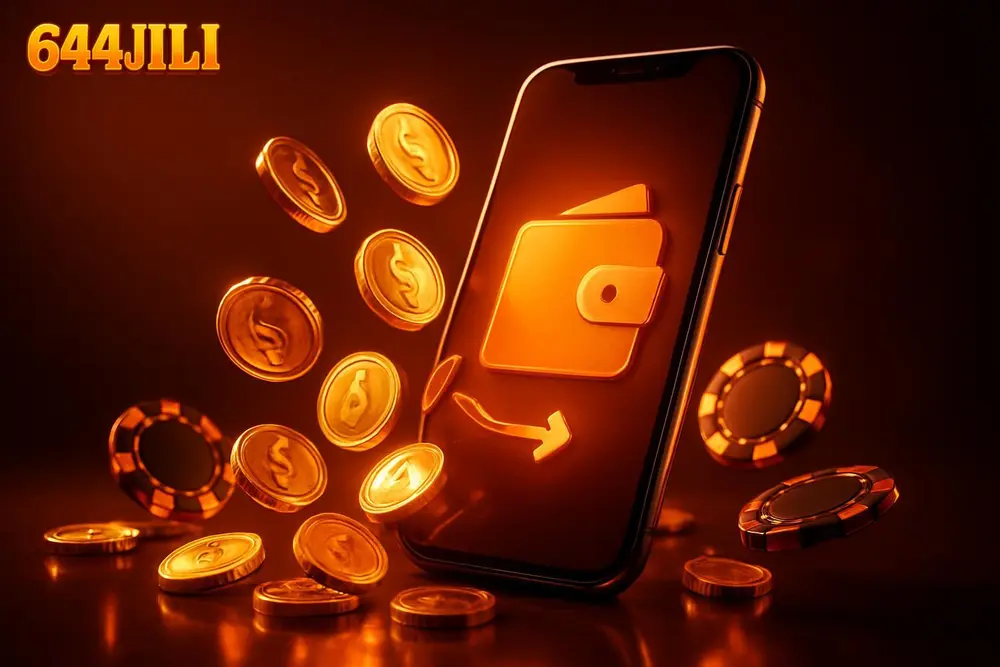 644JILI Nagad Withdrawal โ a mobile wallet app paying out with falling gold coins and casino chips 644JILI Nagad Withdrawal โ a mobile wallet app paying out with falling gold coins and casino chips